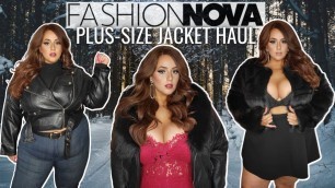 '*HUGE* FASHIONNOVA Curve Try On Haul | Plus-Size Jackets & Coats (FALL/WINTER 2021)'