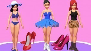 'Teen Girls Fashion Shoe Race Level 1-10 Gameplay (Android/iOS)'