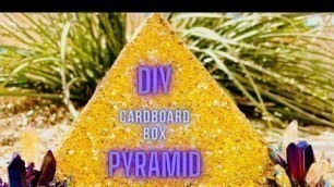 'Cardboard Box Pyramid | How To Make A Pyramid - Egyptian Theme DIY'