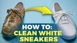 'How To Clean White Sneakers | At Home Solutions | Alex Costa'