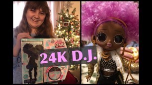 'Banana’s Christmas Gifts! LOL Surprise OMG Winter Disco 24K DJ L.O.L. Fashion Doll Unboxing & Review'