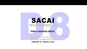 'Sacai Women\'s RTW Fall Winter 2022-23  Fashion Show Paris | DNMAG'