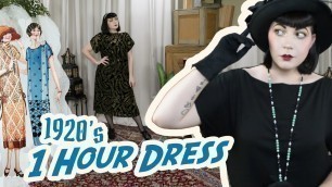 'How to Make a 1920\'s Dress // Making the 1 Hour Dress, a Sewing Diary'