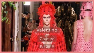 'A 60 Second ⏱ Fashion Review of the Valentino FW19 #Couture show'