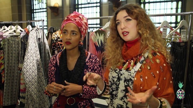 'Nelly Rose and Odette Steele interview at Fashion Scout Exhibition LFW AW16'