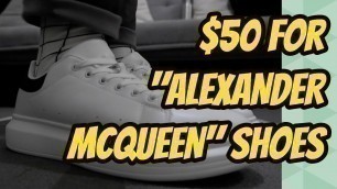 'BUDGET MEAL ALEXANDER MCQUEEN - Straightforward (Philippines) Superlight White Sneakers Review'