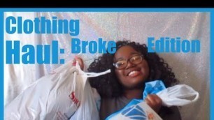 'Clothing Haul Broke Edition| Bougie on a Budget! Rainbow, Ross, etc'