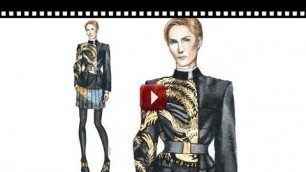 'Samantha McMillen Fashion Illustration Watercolor Speed Painting / Time Lapse - Anoma Paleebut'