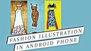 'Fashion illustration using readymade croquis| PicsArt| Background eraser app| #Fashionillustraion'