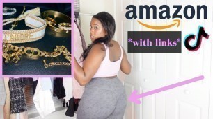 'TIKTOK MADE ME BUY IT AMAZON JEWELRY+ WORKOUT CLOTHES 2022 | BOUGIE ON A BUDGET'