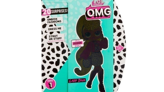 'LOL Surprise OMG Fashion Doll Lady Diva Unboxing Toy Review'