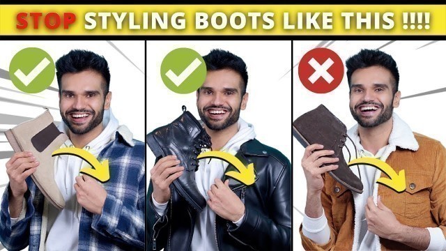 '❌STOP Boots Styling Mistakes | How To Style Boots - Chelsea , Combat | BeYourBest Fashion San Kalra'