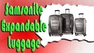 'Best Buy Samsonite Expandable Luggage with Spinner Wheels'