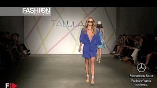 'TALULAH Spring Summer 2012 2013 Australian Fashion Week - Fashion Channel'
