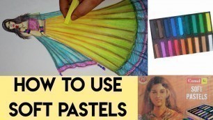 'How to use soft pastels colour // Ethnic wear // Fashion illustration //Fashion drawing tricks.'