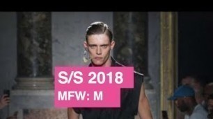 'Les Hommes Spring / Summer 2018 Men\'s Runway Show | Global Fashion News'