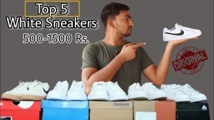 '✅Top 5: Best Brand White Sneakers Under 1500 Rs. in 2021 || Budget White Sneakers From Top Brand'