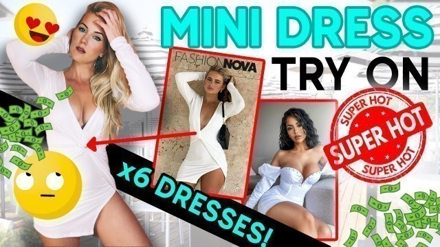 'THESE ARE PUSHING IT! | Mini Dress TRY ON HAUL w/ Kat Wonders | FashionNova.com'