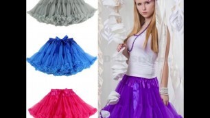 'women 20 colors two layer tutu skirt princess pettiskirt'