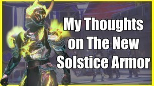 'My Thoughts on The New Solstice Armor 2020!'