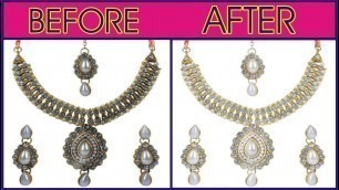 'How To Clean Artificial Jewellery | Artificial Jewellery Ko Kaise Saaf Kare By Golden Hacks'