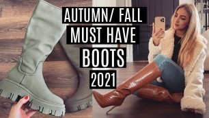 'AUTUMN / FALL MUST HAVE BOOTS 2021 / Ankle Boots, Knee High Boots Shoe Collection!'