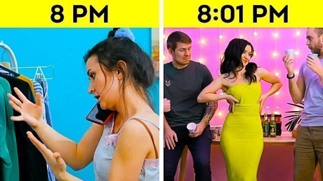 'HOW GIRLS GET READY || Funny Moments And Helpful Clothing Hacks by 5-Minute FUN'