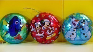 'Disney Christmas Ornaments with LOL Surprise Fashion Crush Moj Moj Min Squishy Toy Kinder Joy Egg'