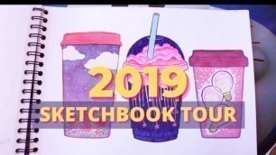 '2019 Sketchbook Tour : Food & Drinks Illustrations, Outfit/Fashion Illustrations, etc.'