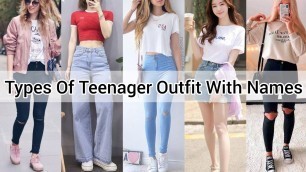 'Types Of Dresses For Teenage Girl With Names/Outfits Ideas For Teenagers With Names/Teenager Outfit'