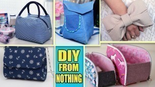 '5 ADORE DIY WOMAN BAGS & BACKPACK TUTORIALS 2020 // From Old Clothes Handmade'