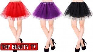 'Tutu Skirt for Women - Adult Classic Elastic 3 or 4 Layered Tulle | Simplicity'