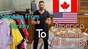 'Shipping from Turkey to America, Canada, All Europe | Wholesale Clothing Cargo All Over the World'