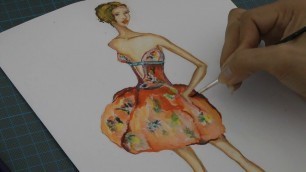 'Fashion Paint - Watercolor technique'