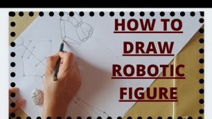 'How to draw fashion figure???#robotic figure# stick figure#free fashion designing course at home'