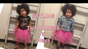 'HOW TO STYLE  A TUTU/BALLERINA DRESS  | KIDS FASHION  LOOKBOOK   |   1 tutu dress 5 OUTFITS'
