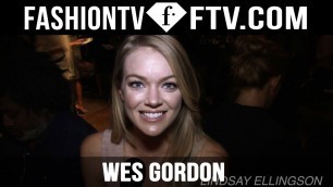 'Wes Gordon Spring 2016 Arrivals at New York Fashion Week | NYFW | FTV.com'