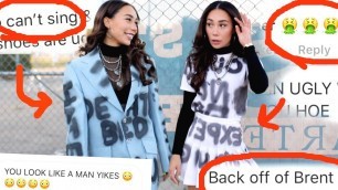 'TURNING MY HATE COMMENTS INTO DIY FASHION! | MyLifeAsEva'