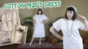 'Making and Styling a 1920\'s Cotton Dress // Twenties Styling Challenges'