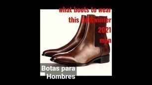 'chelsea boots men fall&winter#shorts  2021botas para hombres otoño&invierno#fashion'