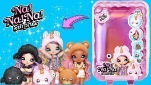 'NA NA NA! Surprise 2-in-1 Fashion Doll & Plush Pom with Confetti Balloon Unboxing'