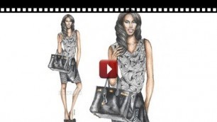 'Anoma Paleebut | June Ambrose Fashion Illustration Watercolor Speed Painting Time Lapse'