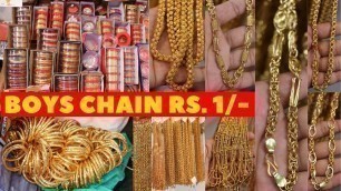 'Boys Chain @ Rs. 1/- , Earrings, Bangles, Kolkata Handmade Oxidised Jewellery Manufacturer'