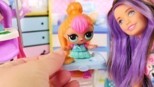 'LOL OMG Makeover with DIY Racing A Shop and Big Sister Fashion Doll'