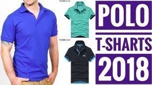 'Best Men\'s Polo Shirts 2018|Men\'s Polo T-Shirts Collection with Variety collar on sale'
