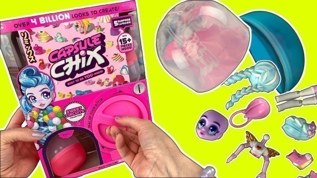 'Capsule Chix Dolls! Doll Vending Machine With Surprise Eggs To Unbox! Mix & Match Anime Fashion Doll'