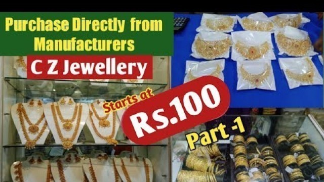'Hyderabad Wholesale Latest CZ Jewellery Collections // Jewellery Manufactures // Courier Available'