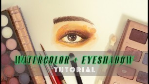 'Watercolor mix with eyeshadow?- fashion illustration tutorial'
