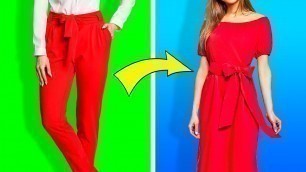 'TOP 10 SMART DIY CLOTHING AND FASHION HACK IDEAS 