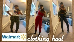 'Walmart Clothing haul 2018| Walmart bougie on a budget fashion challenge +try-on'